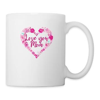 Cadeau de fête des mères Maman Amour Mami Bébé maman Mère - Mug blanc - blanc - Droite