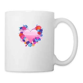 Fiançailles Mariage Fête des mères Saint-Valentin Amour - Mug blanc - blanc - Droite