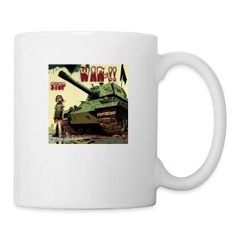 Stopt den Krieg - Tasse - Weiß - Rechts