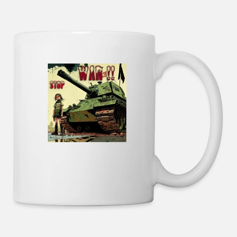 Stopt den Krieg - Tasse - Weiß
