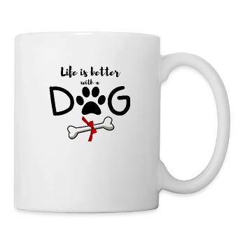 Life Is Beter With a Dog - Mug blanc - blanc - Droite