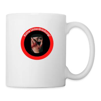 Keine Frauengewalt Unterdrückung - Tasse - Weiß - Rechts