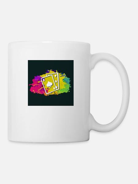 Poker - Tasse - Weiß