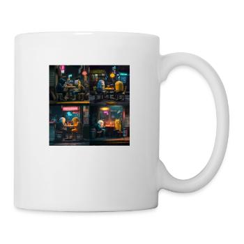 black night - Mug blanc - blanc - Droite