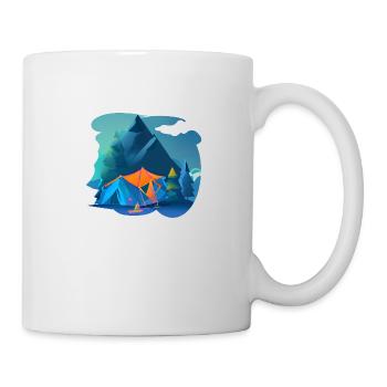 Camping Caravan Camp Camping Motorhome Cadeau - Mug blanc - blanc - Droite