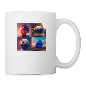 Aliens are coming - Mug blanc - blanc - Droite