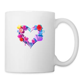 Saint-Valentin Fête des mères Mariage Amoureuse Fiançailles - Mug blanc - blanc - Droite