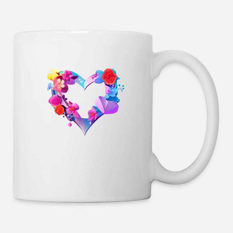 Valentinstag Muttertag Hochzeit Liebe Verlobung - Tasse - Weiß