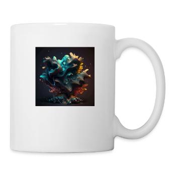 Abstrakte Digitale Kunst n°6 - Tasse - Weiß - Rechts