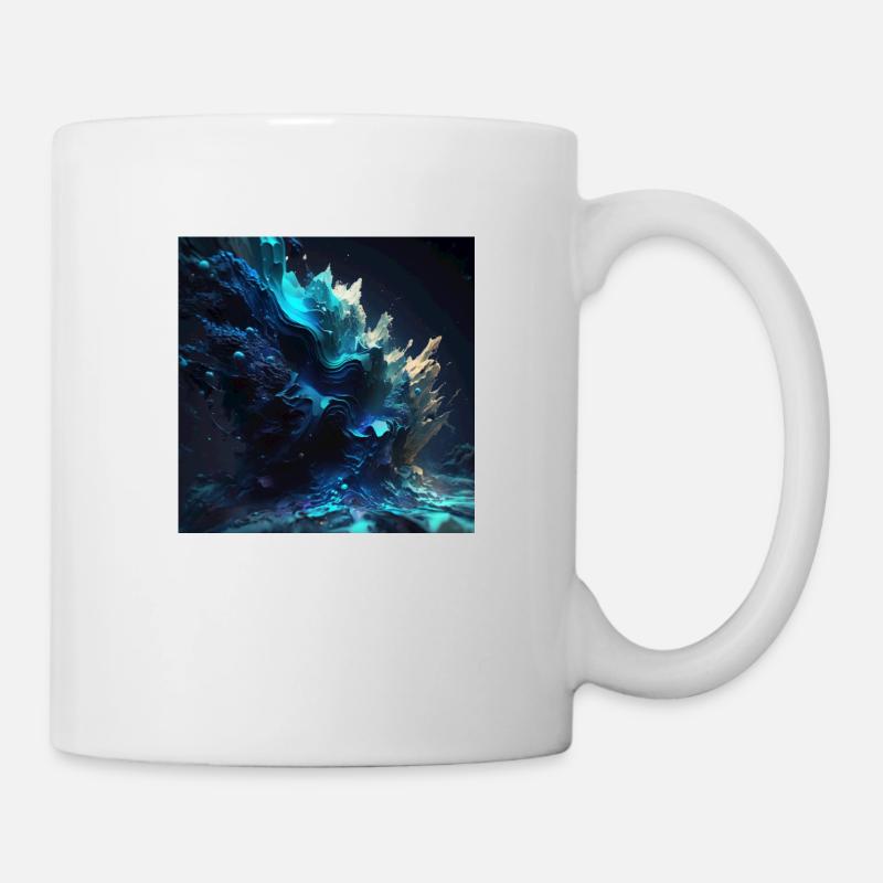 Abstrakte Digitale Kunst n°2 - Tasse - Weiß