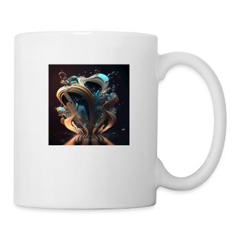 Abstract Digital Art n°1 - Mug - white - Right