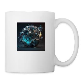 Abstract Skull n°7 - Mug - white - Right