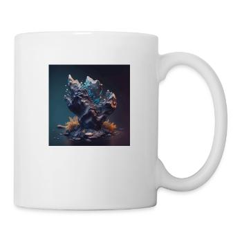 Abstrakte Digitale Kunst n°4 - Tasse - Weiß - Rechts