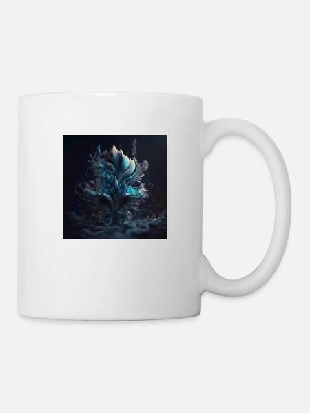 Abstrakte Digitale Kunst n°3 - Tasse - Weiß