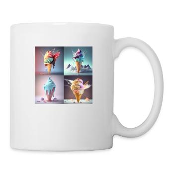 Glace and Summer - Mug blanc - blanc - Droite