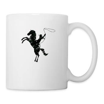 Cowboy Funny Cowboy Hat Wild Western Country - Mug blanc - blanc - Droite