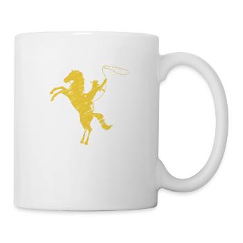 Cowboy Funny Cowboy Hat Wild Western Country - Mug blanc - blanc - Droite