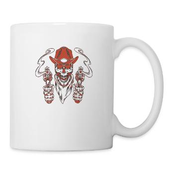 Cowboy Funny Cowboy Hat Wild Western Country - Mug blanc - blanc - Droite