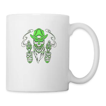 Cowboy Funny Cowboy Hat Wild Western Country - Mug blanc - blanc - Droite