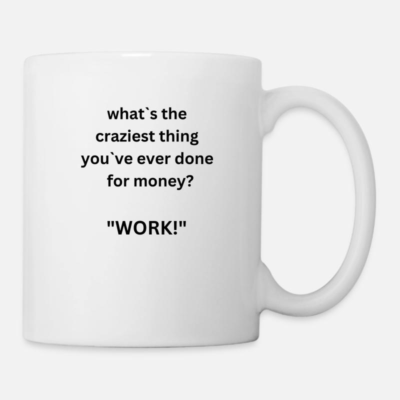 Travail? - Mug blanc - blanc