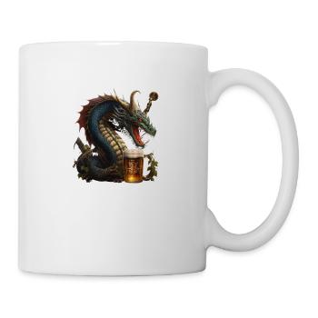 Besonderer Bierliebhaber: chinesischer Drache - Tasse - Weiß - Rechts