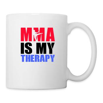 mma therapy - Tasse - Weiß - Rechts