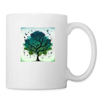 Zen-Baum Nr. 2 - Tasse - Weiß - Rechts