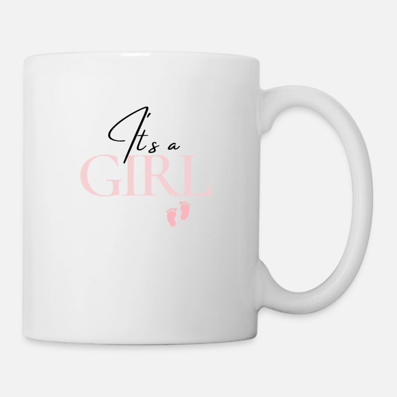 C’est une fille - Mug blanc - blanc