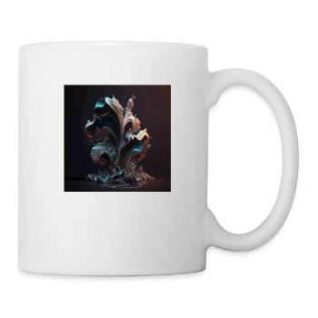Abstrakte Digitale Kunst n°15 - Tasse - Weiß - Rechts