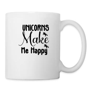 Unicorns Make Me Happy - Mug - white - Right