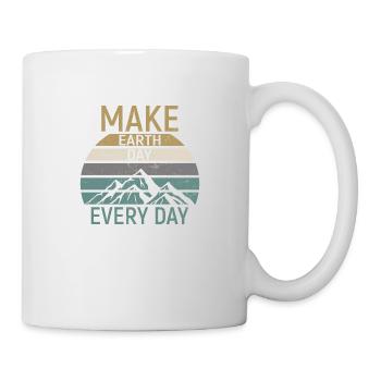 Make Earth Day every Day - Tasse - Weiß - Rechts