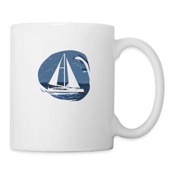 Voile Voilier Voilier Voilier Voilier - Mug blanc - blanc - Droite