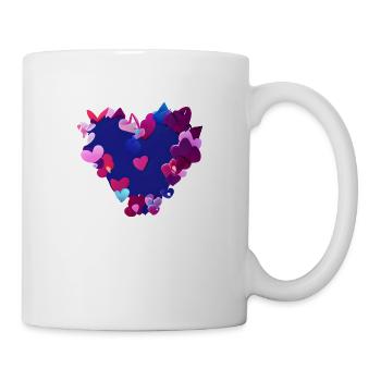 Valentinstag Muttertag Verlobung Hochzeit Liebe - Tasse - Weiß - Rechts
