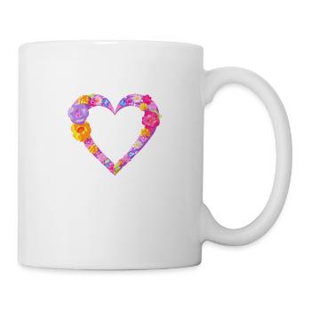 Saint-Valentin Fête des mères Mariage Amoureuse Fiançailles - Mug blanc - blanc - Droite