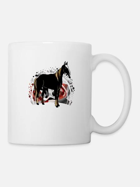 Pferd - Tasse - Weiß
