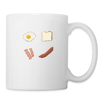 Breakfast - Tasse - Weiß - Rechts