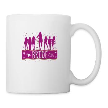 T-shirt EVJF Bachelorette party bride - Mug - white - Right