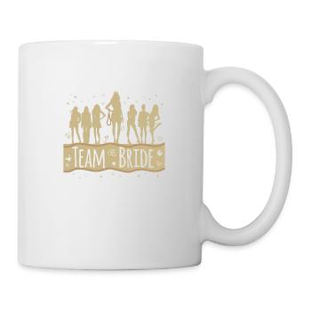 T-Shirt EVJF Junggesellinnenabschied Team Braut - Tasse - Weiß - Rechts