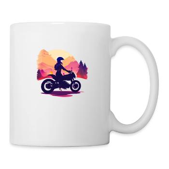 Motorcycle Motorcross Motorbike Fan Motorcyclists - Mug - white - Right