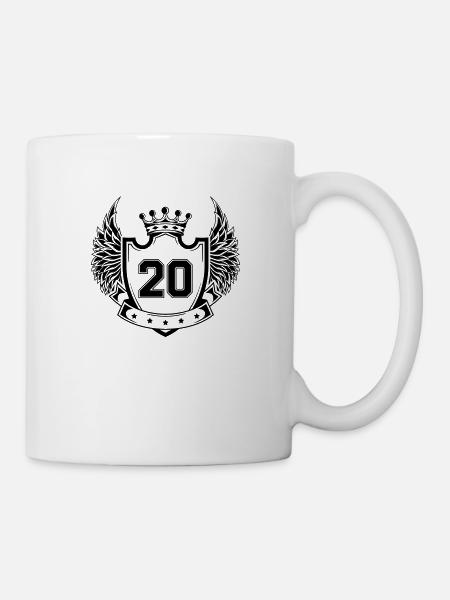 Wappen 20 - Tasse - Weiß