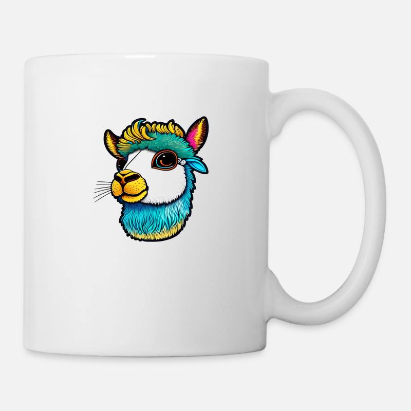 cute lama - Mug - white