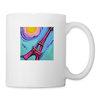 Paris Eiffelturm van gogh - Tasse - Weiß - Rechts