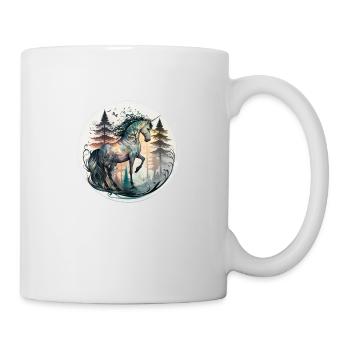 Camouflaged unicorn - Mug - white - Right