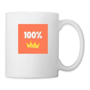 100% KING - Mug blanc - blanc - Droite