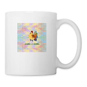 Hahn - Tasse - Weiß - Rechts
