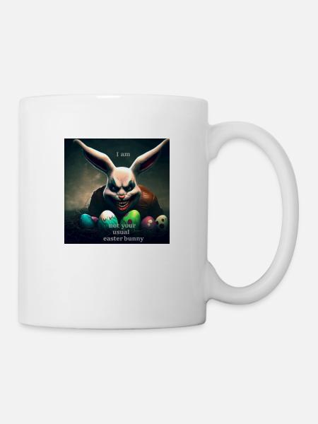 Böser Osterhase - Tasse - Weiß