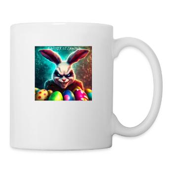 Ostern kommt - Tasse - Weiß - Rechts