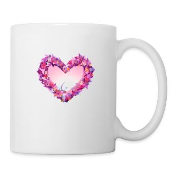 Fête des mères Saint-Valentin Mariage de fiançailles amoureuses - Mug blanc - blanc - Droite