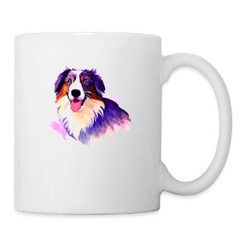 Hunde Hund Australischer Schäferhund Hundehalter - Tasse - Weiß - Rechts