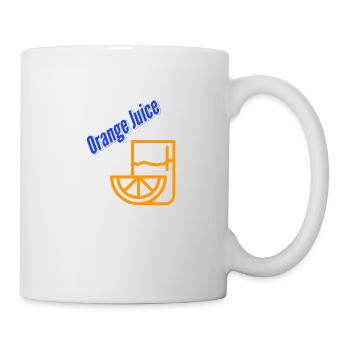 Orangensaft Glass Orange - Tasse - Weiß - Rechts